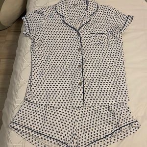 Roller Rabbit Blue Heart Pajamas